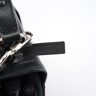 Yves Saint Laurent Black Leather Muse Two 2-Way Bag