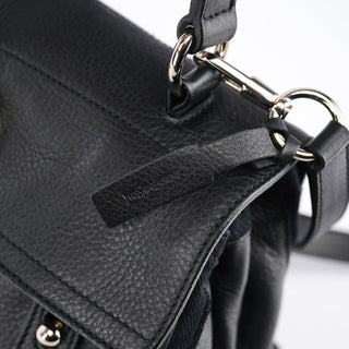 Yves Saint Laurent Black Leather Muse Two 2-Way Bag