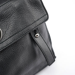 Yves Saint Laurent Black Leather Muse Two 2-Way Bag