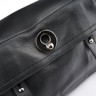 Yves Saint Laurent Black Leather Muse Two 2-Way Bag