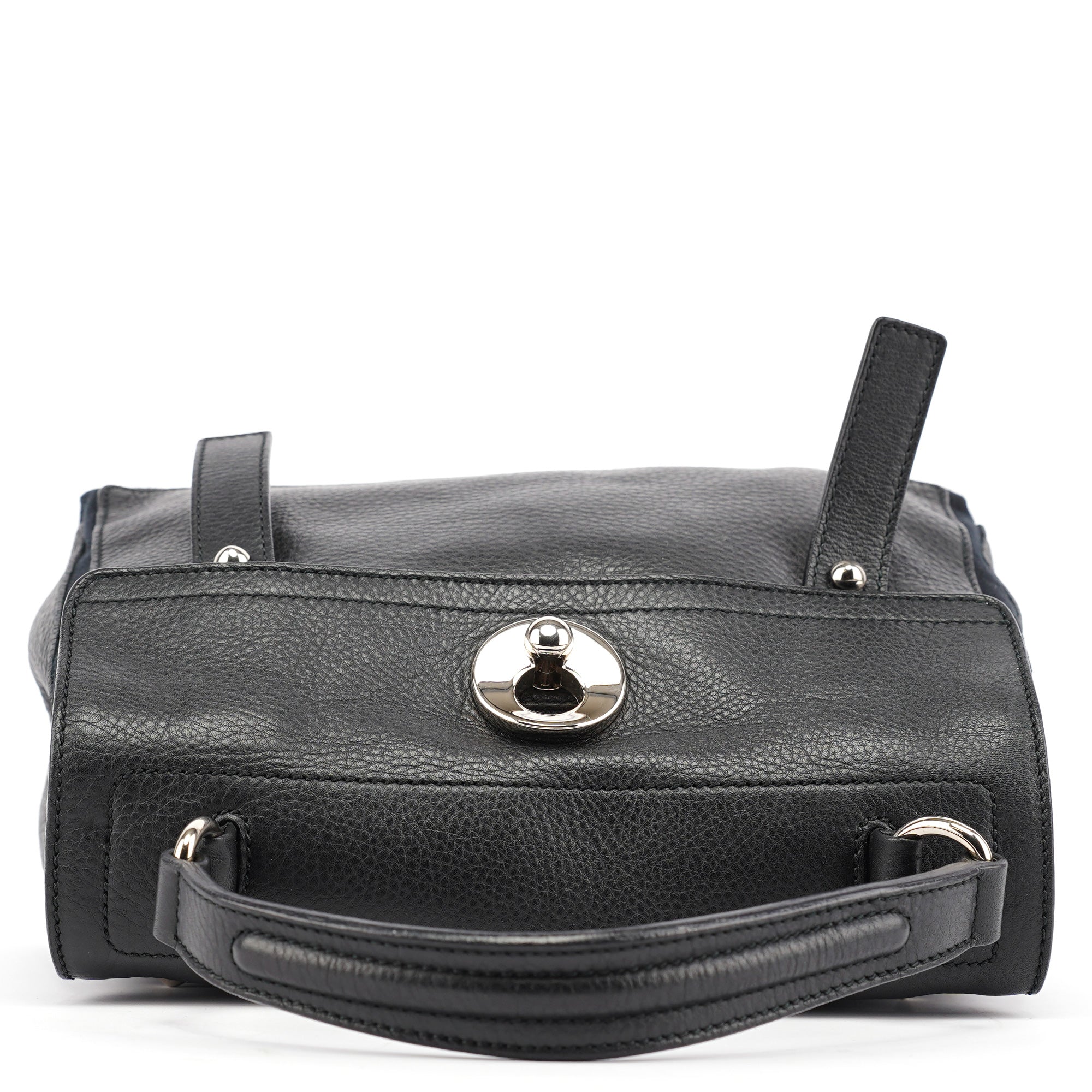 Yves Saint Laurent Sac deux portés Muse Two en cuir noir