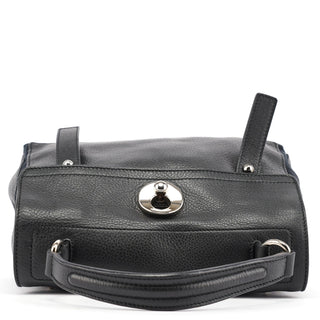 Yves Saint Laurent Black Leather Muse Two 2-Way Bag