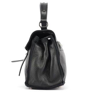 Yves Saint Laurent Black Leather Muse Two 2-Way Bag