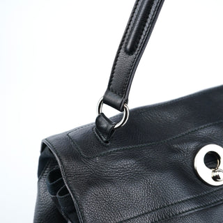 Yves Saint Laurent Black Leather Muse Two Bag