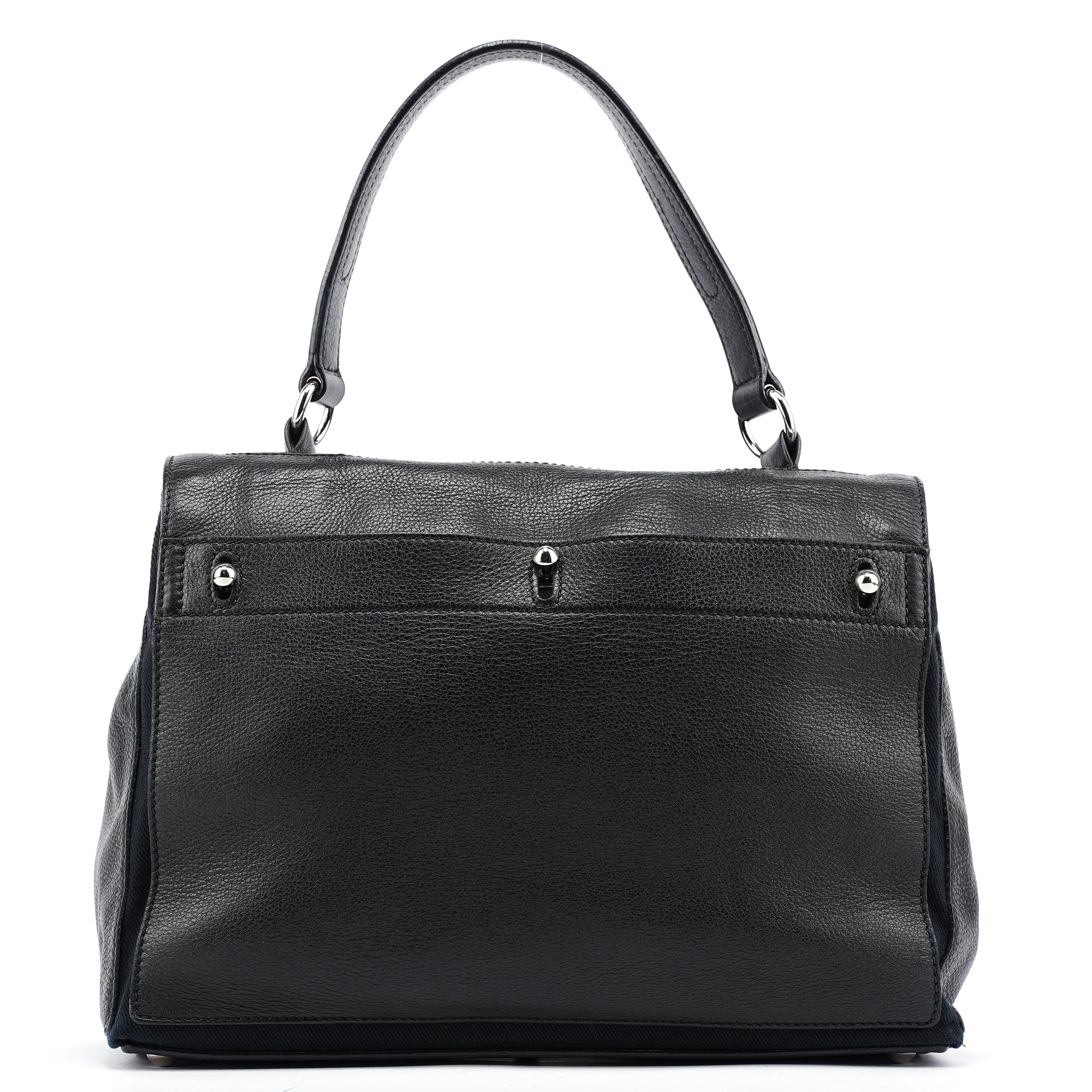 Yves Saint Laurent Muse Two Tasche aus schwarzem Leder