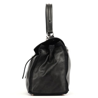 Yves Saint Laurent Black Leather Muse Two Bag