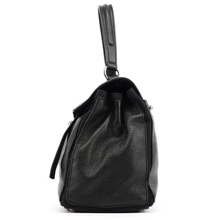 Yves Saint Laurent Black Leather Muse Two Bag