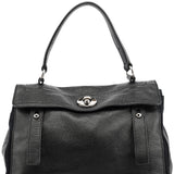 Yves Saint Laurent Muse Two Tasche aus schwarzem Leder
