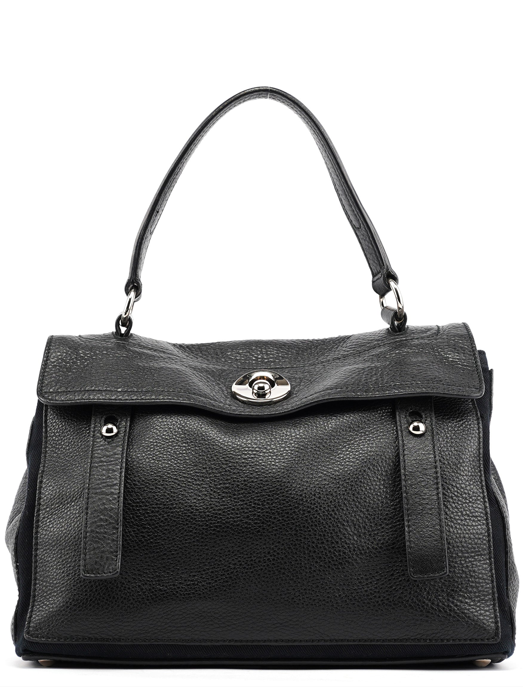 Yves Saint Laurent Muse Two Tasche aus schwarzem Leder