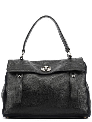 Yves Saint Laurent Black Leather Muse Two Bag