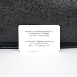 Yves Saint Laurent Black Leather Muse Two Bag