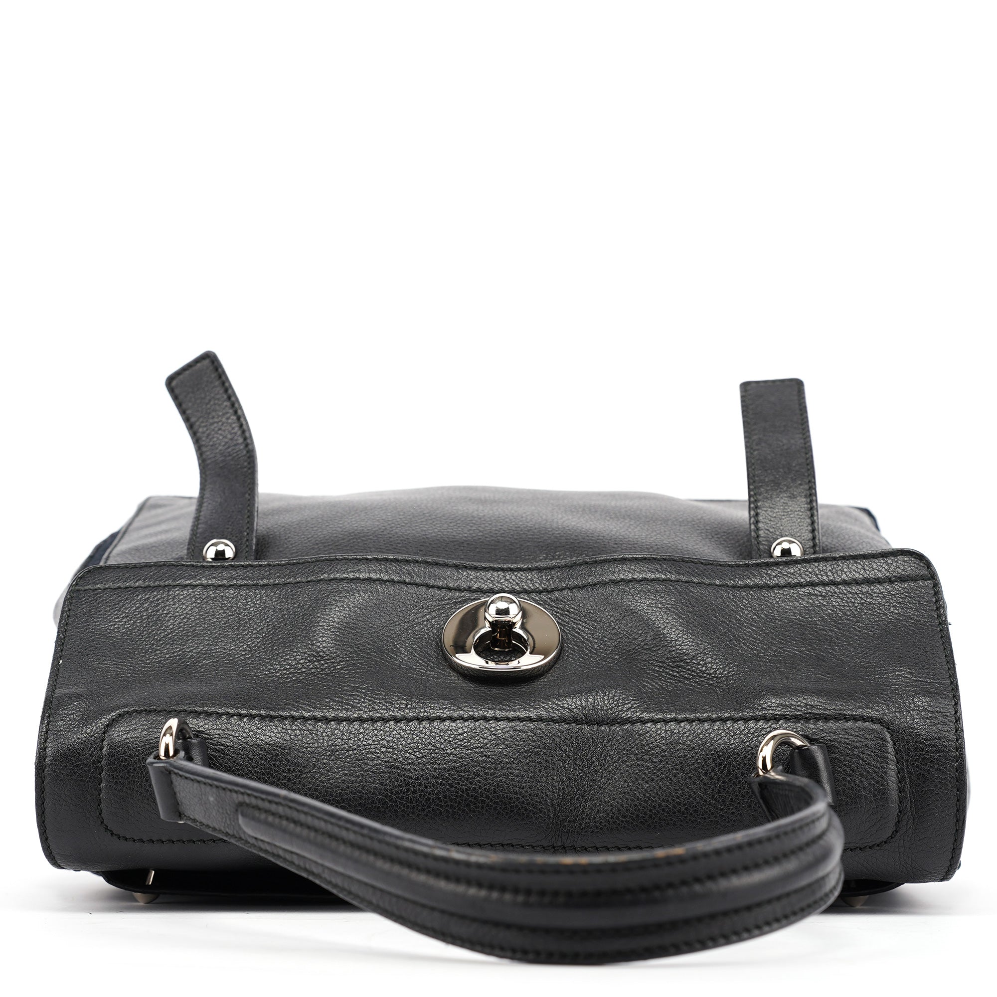 Yves Saint Laurent Muse Two Handtasche aus schwarzem Leder