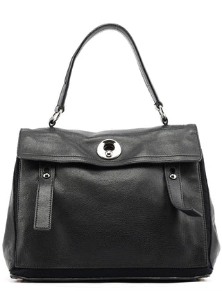Yves Saint Laurent Black Leather Muse Two Bag
