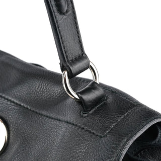 Yves Saint Laurent Black Leather Muse Two Bag