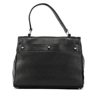 Yves Saint Laurent Black Leather Muse Two Bag