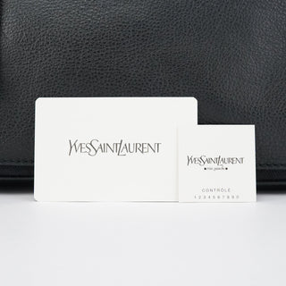 Yves Saint Laurent Black Leather Muse Two Bag