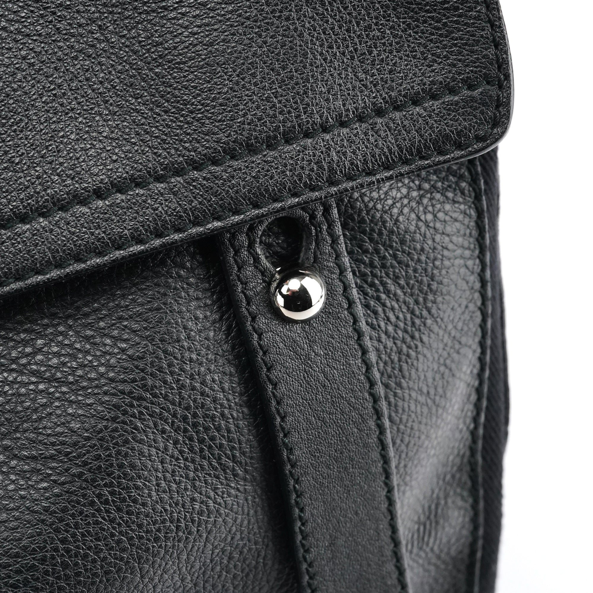 Yves Saint Laurent Black Leather Muse Two Bag