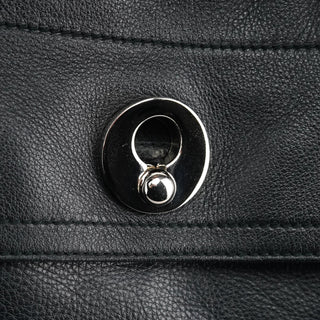 Yves Saint Laurent Black Leather Muse Two Bag