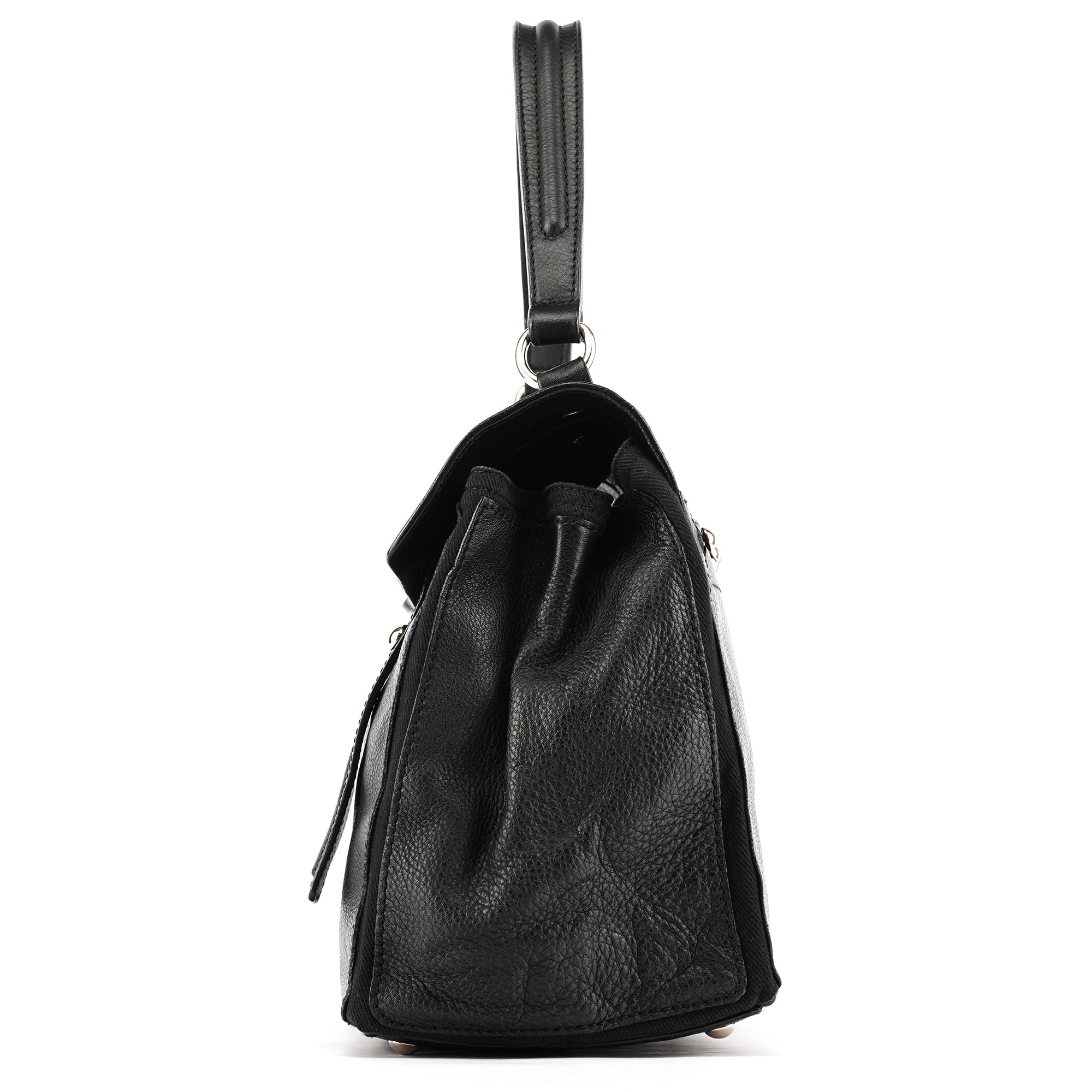 Yves Saint Laurent Black Leather Muse Two Bag