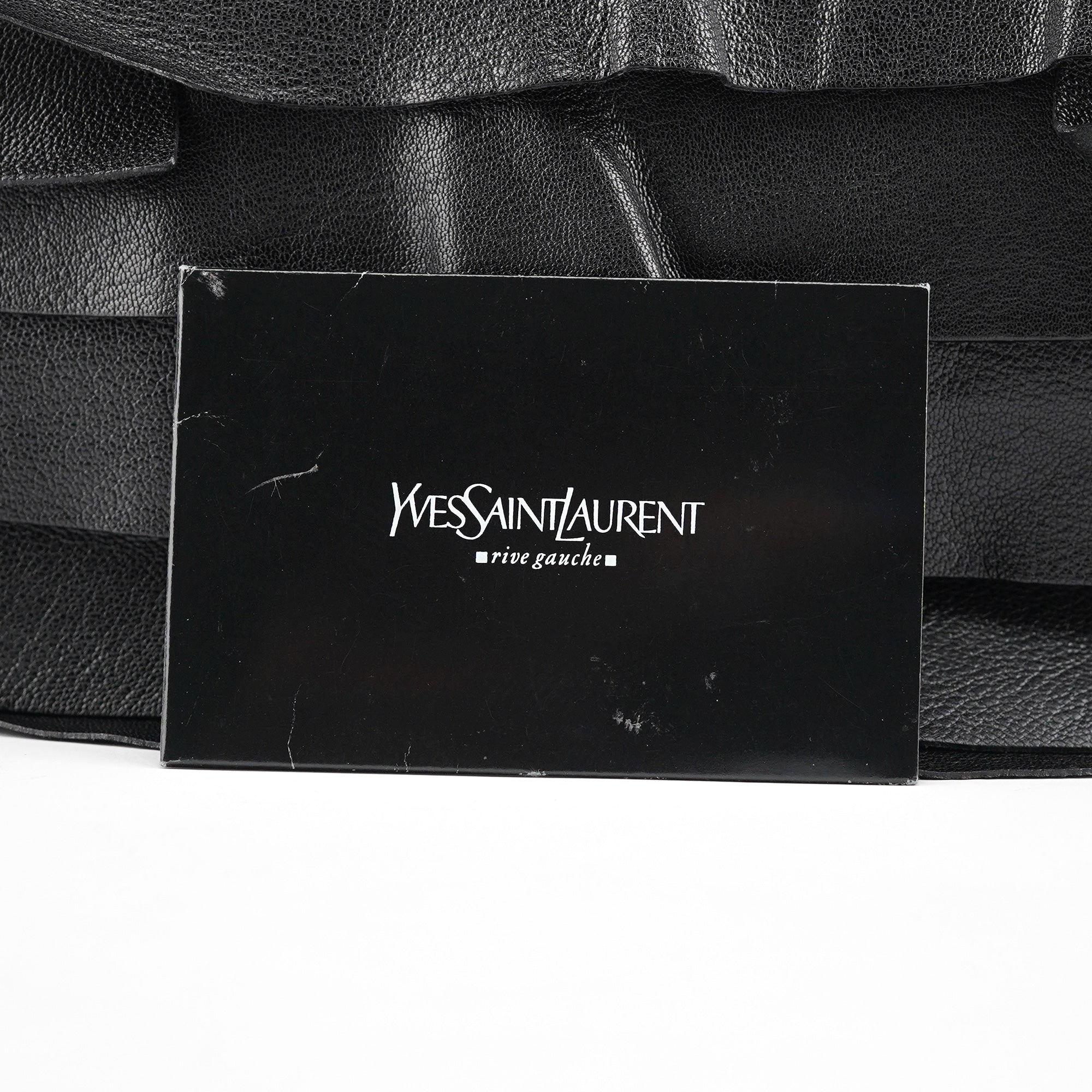 Yves Saint Laurent Black Leather Saint Tropez Shoulder Bag