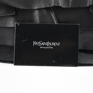 Yves Saint Laurent Black Leather Saint Tropez Shoulder Bag