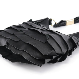 Yves Saint Laurent Black Leather Saint Tropez Shoulder Bag