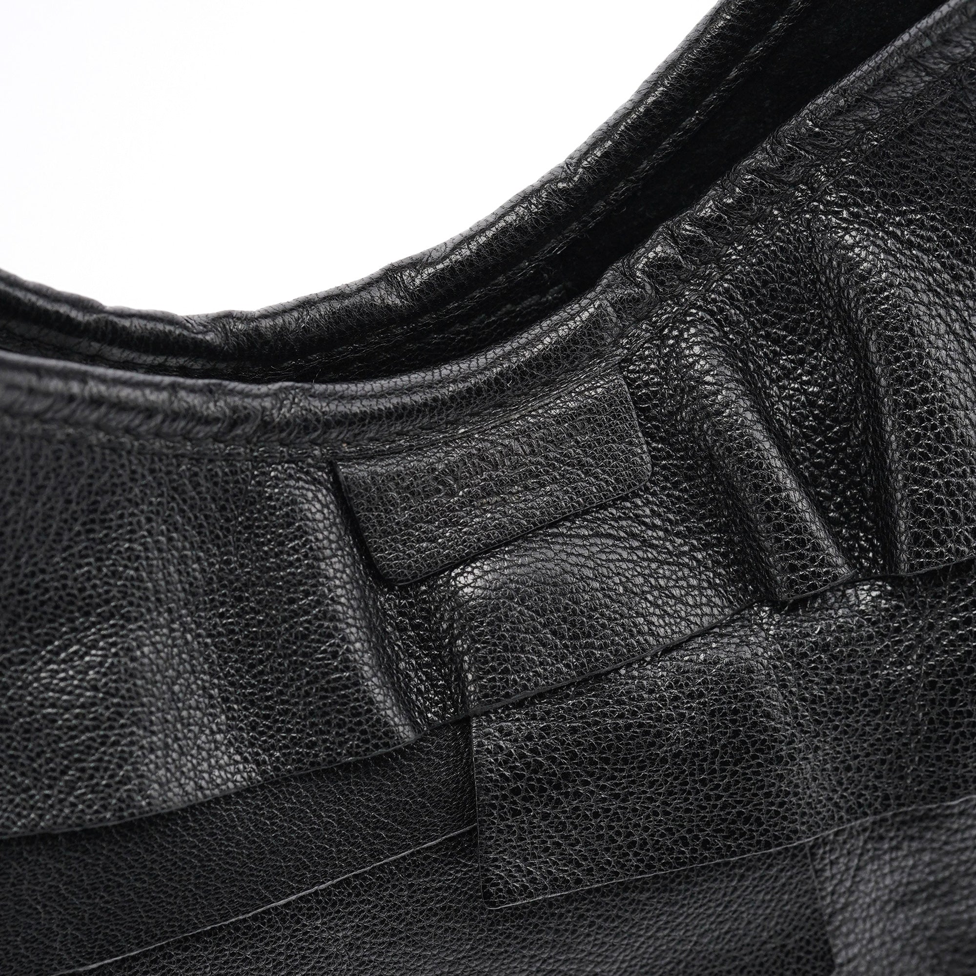 Yves Saint Laurent Black Leather Saint Tropez Shoulder Bag