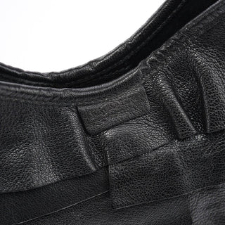 Yves Saint Laurent Black Leather Saint Tropez Shoulder Bag