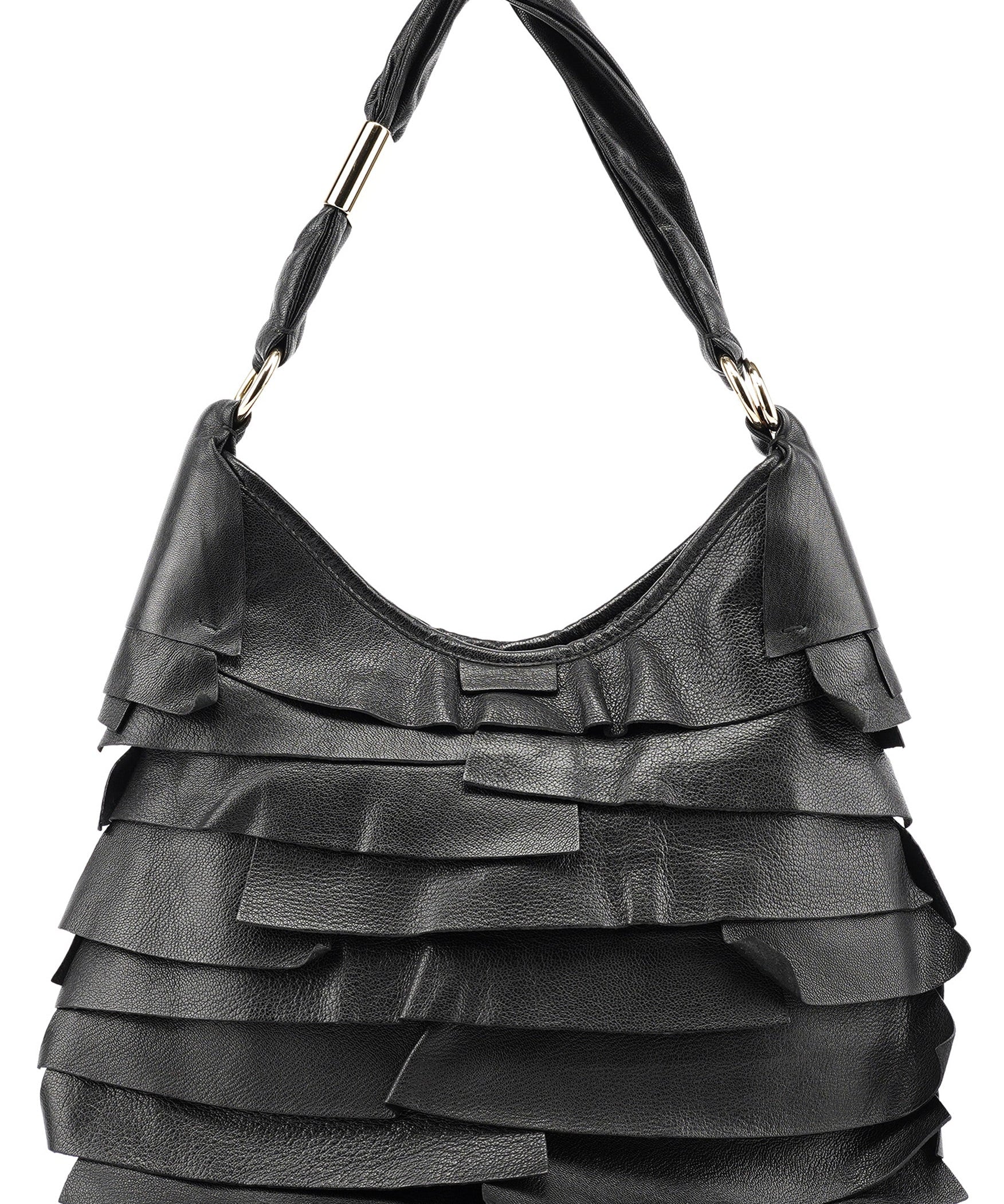 Yves Saint Laurent Saint Tropez Schultertasche aus schwarzem Leder