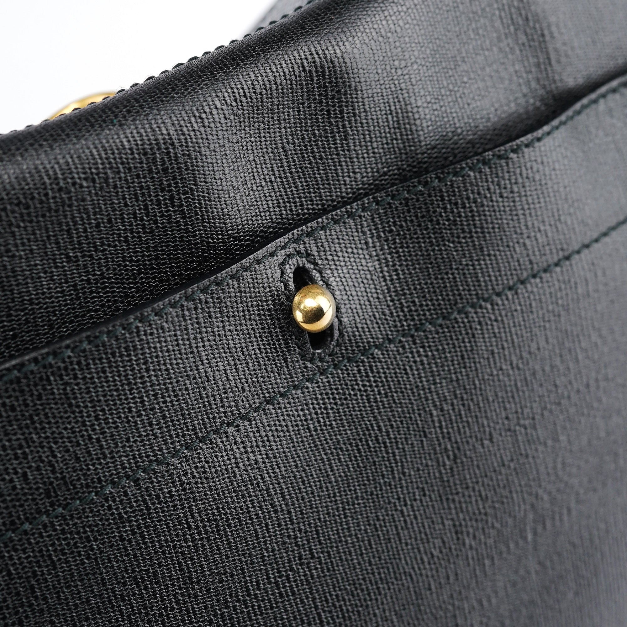 Yves Saint Laurent Muse Two Henkeltasche aus schwarzem Leder und Veloursleder
