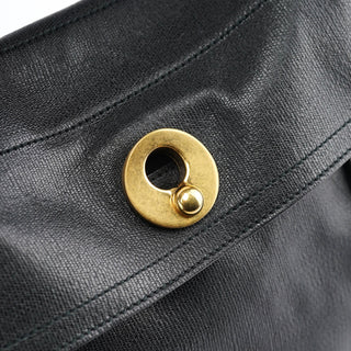 Yves Saint Laurent Black Leather Suede Muse Two Top Handle Bag