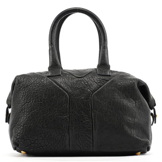 Yves Saint Laurent Black Leather Y Boston Bag