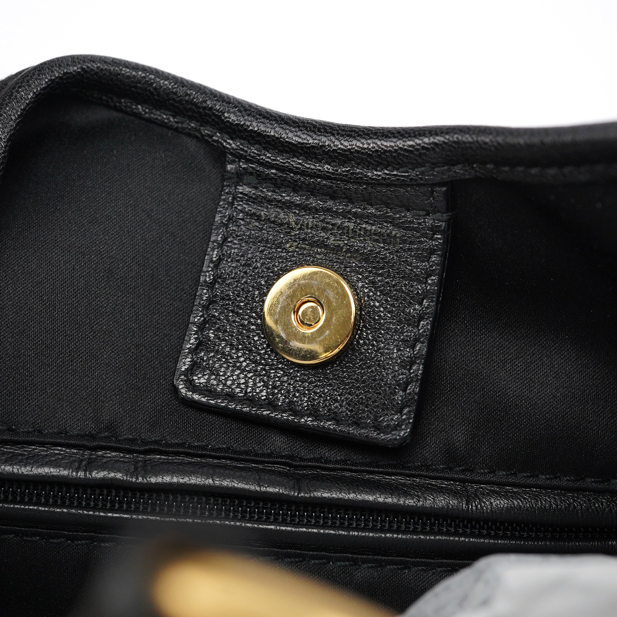 Yves Saint Laurent Black Multi Leather Saint Tropez Shoulder Bag