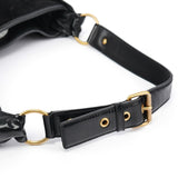 Yves Saint Laurent Black Multi Leather Saint Tropez Shoulder Bag