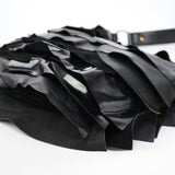 Yves Saint Laurent Black Multi Leather Saint Tropez Shoulder Bag