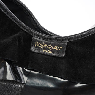 Yves Saint Laurent Black Multi Leather Saint Tropez Shoulder Bag