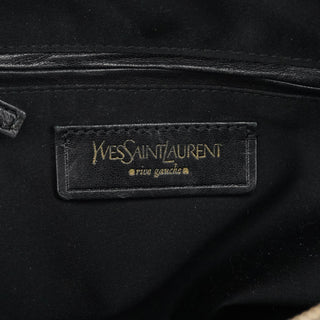 Yves Saint Laurent Black Patent Leather Muse Tote Bag