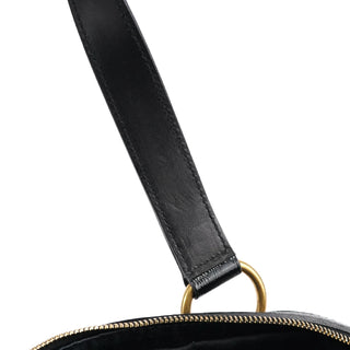 Yves Saint Laurent Black Patent Leather Muse Tote Bag