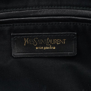 Yves Saint Laurent Black Patent Leather Muse Tote Bag