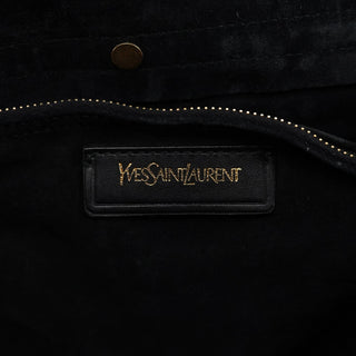 Yves Saint Laurent Black Patent Leather Muse Two Bag