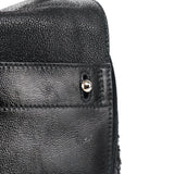 Yves Saint Laurent Black Patent Leather Python Muse Bag