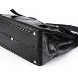 Yves Saint Laurent Black Patent Leather Python Muse Bag