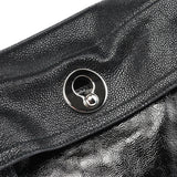 Yves Saint Laurent Black Patent Leather Python Muse Bag