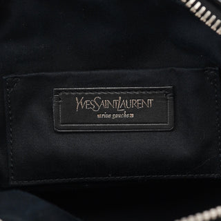 Yves Saint Laurent Black Patent Leather Y-Bow Tote Bag