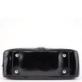 Yves Saint Laurent Black Patent Leather Y-Bow Tote Bag
