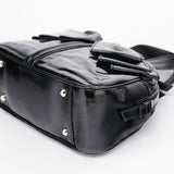 Yves Saint Laurent Black Patent Leather Y-Bow Tote Bag