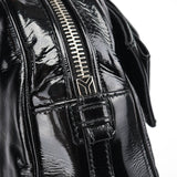 Yves Saint Laurent Black Patent Leather Y-Bow Tote Bag