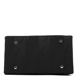 Yves Saint Laurent Black YSL Satin Tote Bag