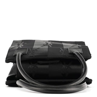 Yves Saint Laurent Black YSL Satin Tote Bag