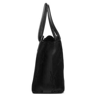 Yves Saint Laurent Black YSL Satin Tote Bag